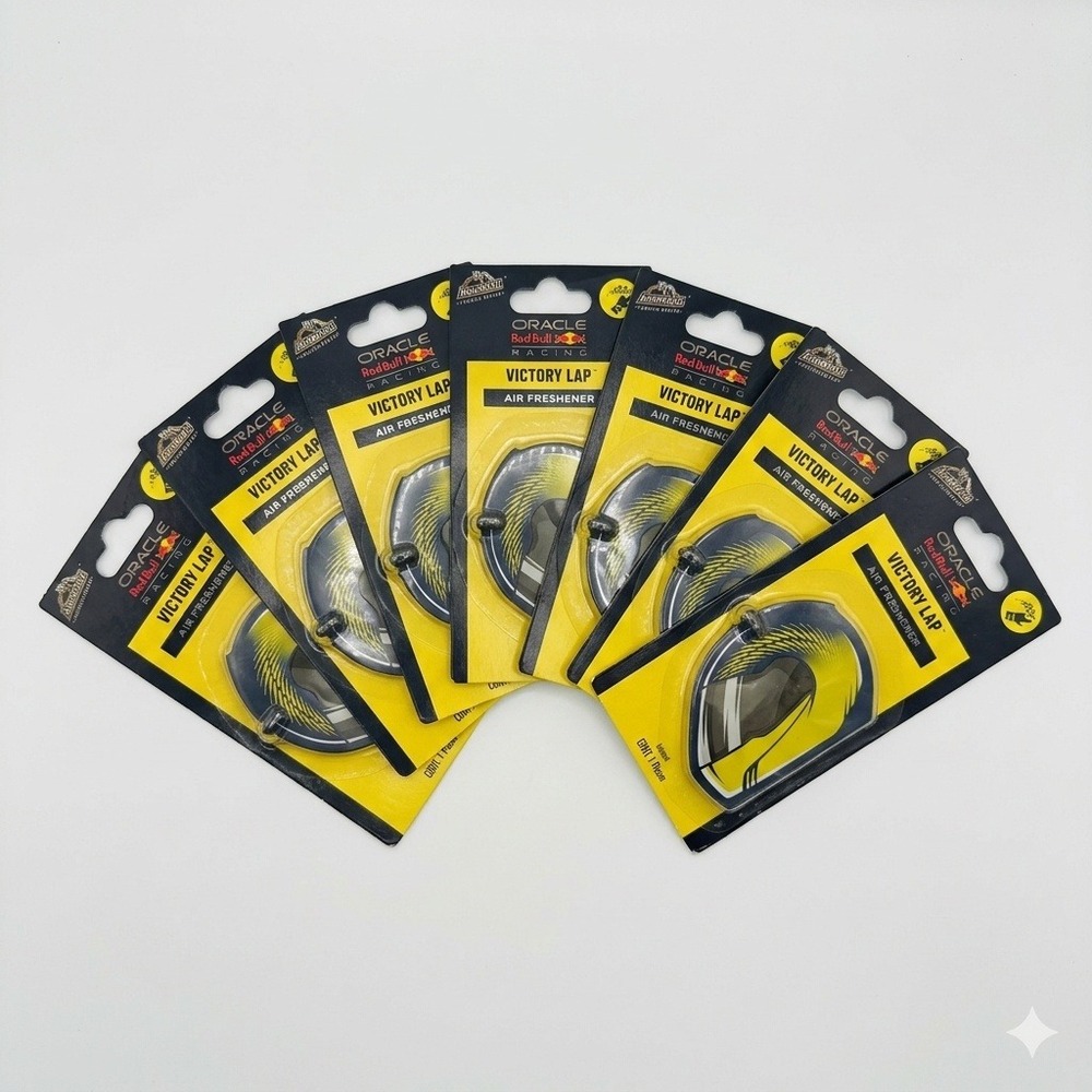Armor All Red Bull Racing Air Freshener Yellow New 7 Pack Victory Lap